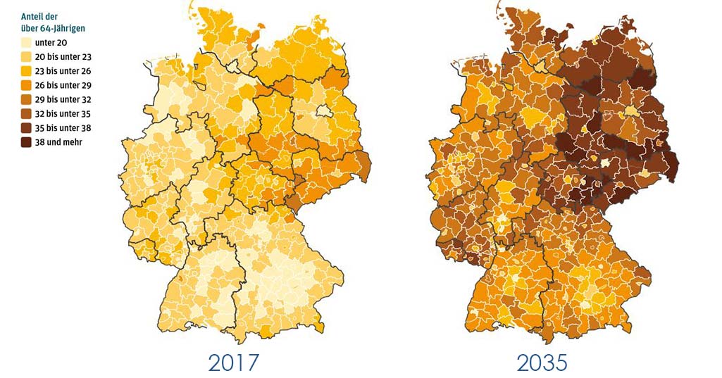 Demographischer Wandel: So entwickelt sich Deutschland bis 2035