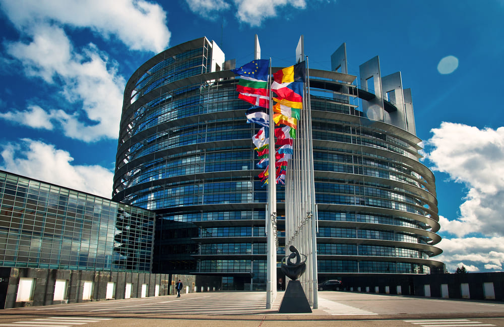 Das EU-Parlament von Außen